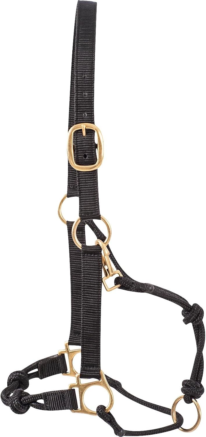 Nylon Rope Halter, Black