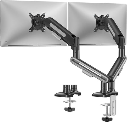 Dual Monitor Mount, Heavy Duty Monitors Arm | Holds 4.4-26.5lbs, Monitors Arm for 39 37 34 32 27inch, Height
