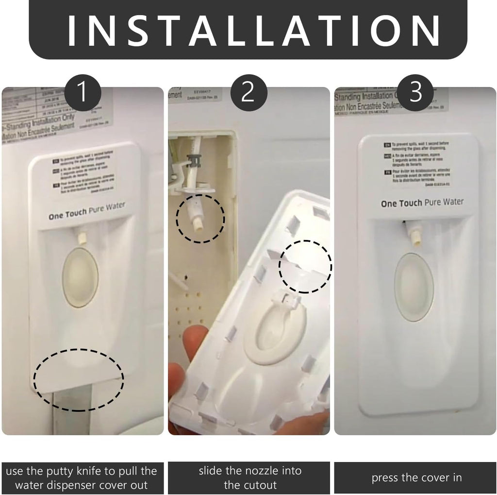 DA97-12942A Refrigerator Water Dispenser Cover Compatible with Samsung