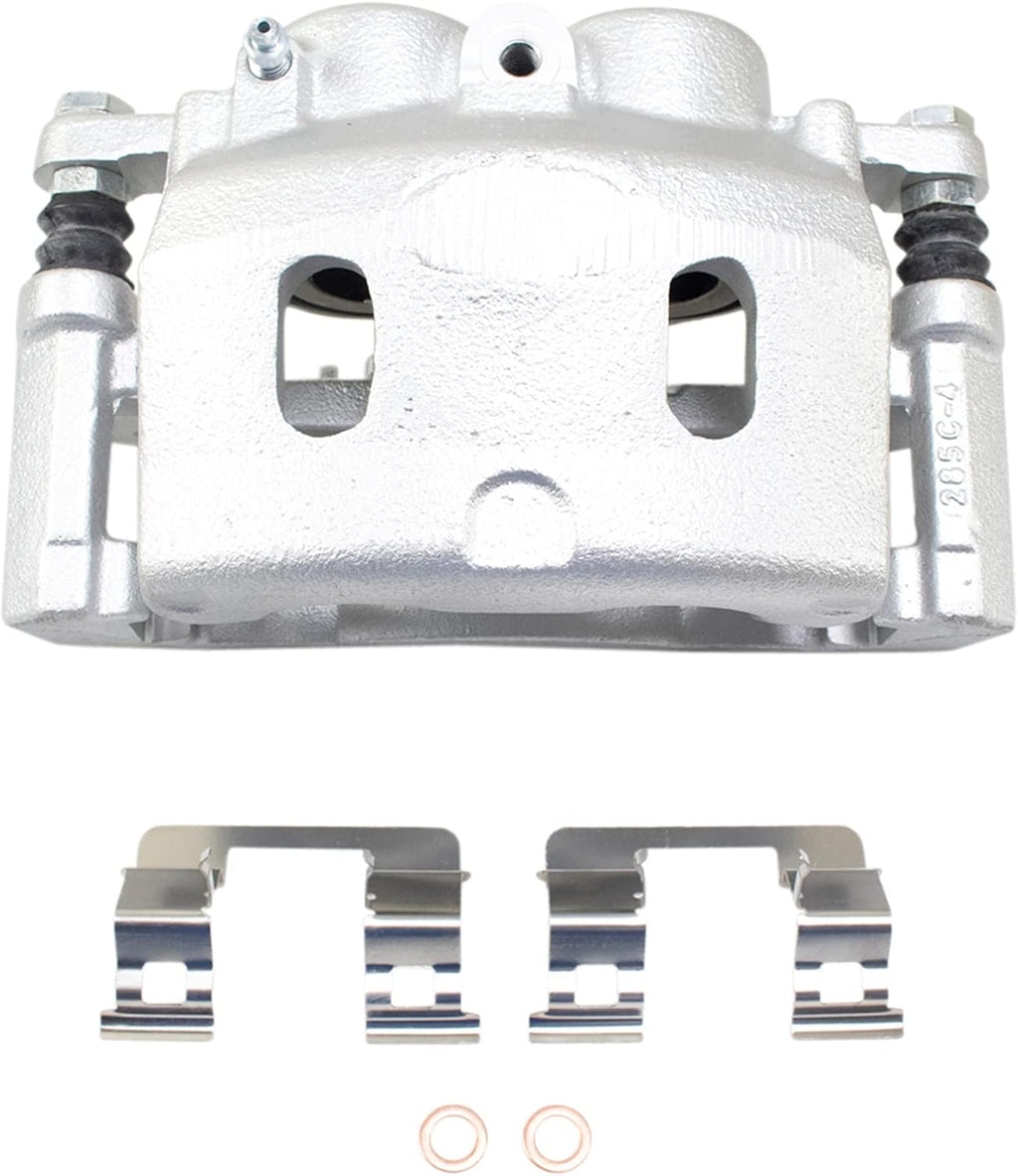 Performance Front Brake Calipers Ceramic Pads Drilled Rotors Compatible with Sierra Silverado Tahoe