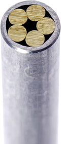 Mosaic Pin - (0.156 (5/32) Inch Diameter) - (507AB) - (Aluminum Outer Material)(Brass Inner Material) - Decorative