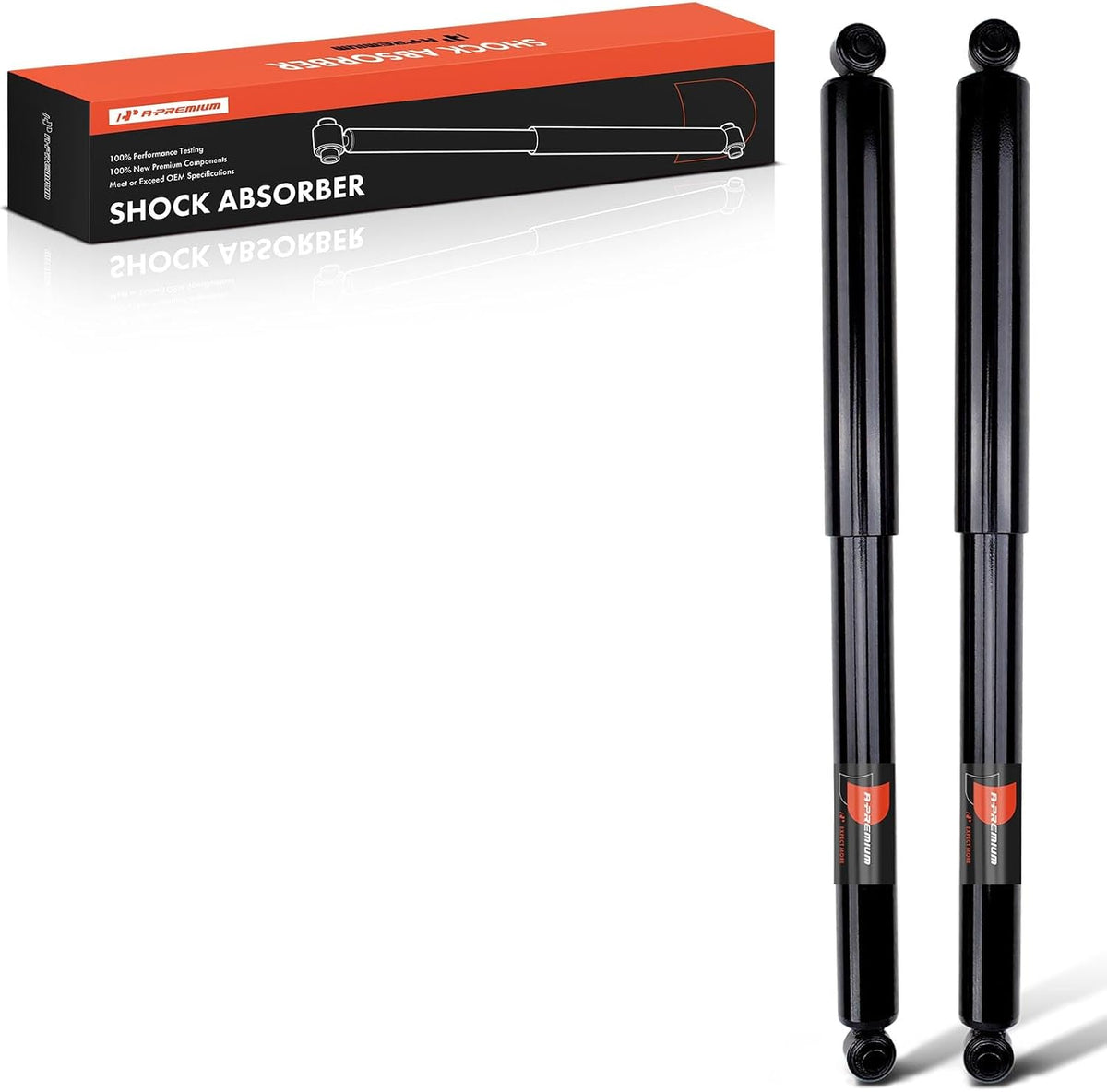 A-Premium Rear Shock Absorbers, Set of 2 - Compatible with Ford