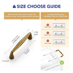 Antique Brass Cabinet Handles Solid Handles,3 Inch,30 Pack
