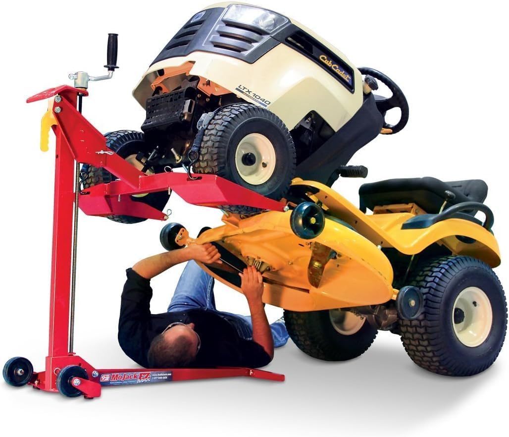 EZ MAX 45001 Riding Lawn Mower Lift Jack, 450 lb, Zero Turn/Tractor | Fits 18.5-47.5in Wheel Span - Raises Deck 24in