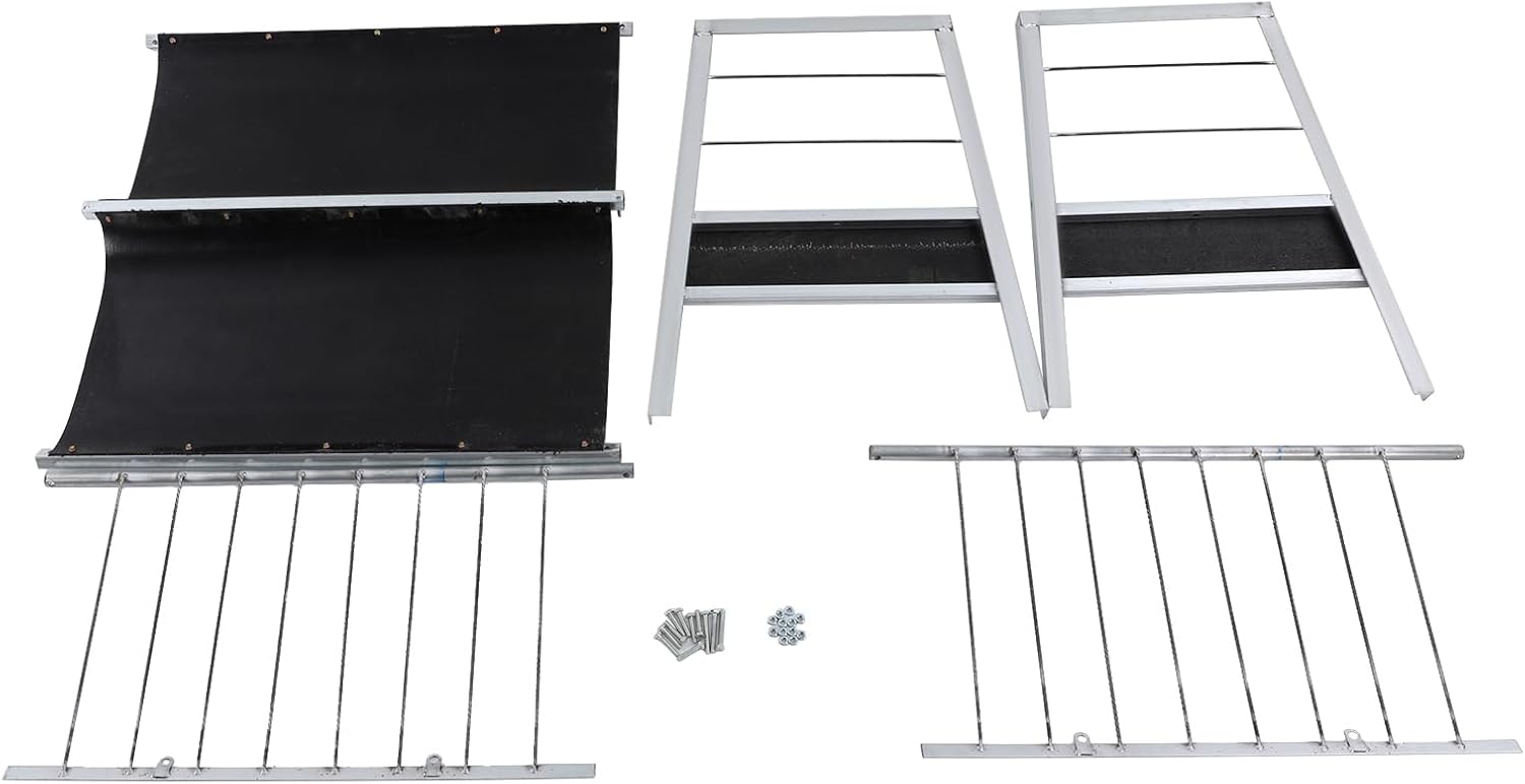 Feed Trough, 2-in-1 Grain & Hay Feeder Livestock Feeding Trough, Rectangular Livestock Feeder Trough Pasture Farm