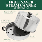 Steam Canner with Temperature Indicator (Aluminum Steam Canner + Tools)