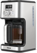 14-Cup Drip Coffee Maker, Programmable Timer, 2H Warm, Strong Brew | 14-Cup Drip Maker for Normal & Strong Brew, 2H