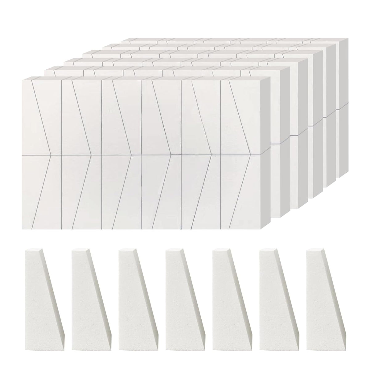 144 Pack Makeup Wedges Sponges Triangle Foam Latex-Free for Foundation