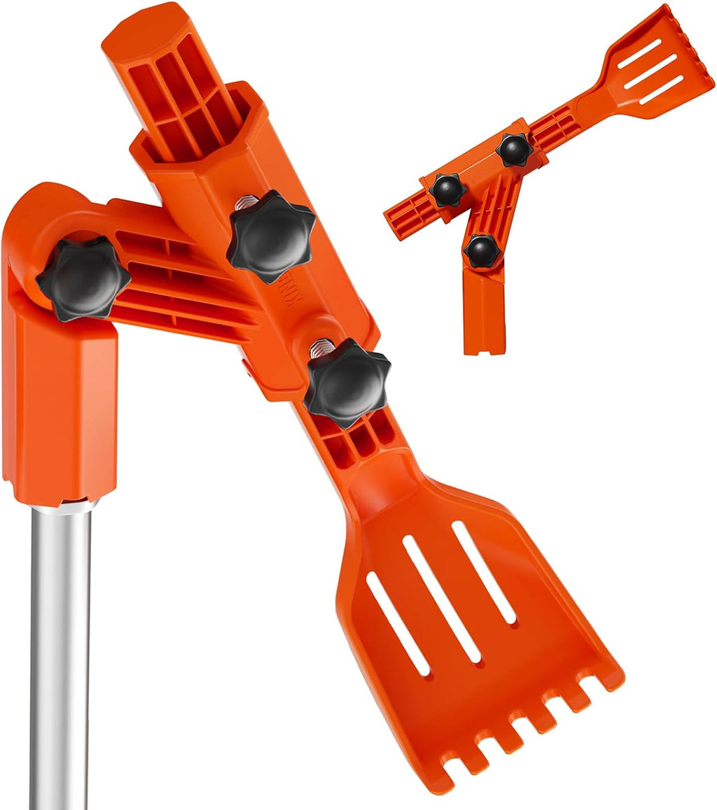 Gutter Cleaning Tools from The Ground, Multi-Angle Cleaner, Scoop & Brush & Mini Rake for rain Guard Cleaning and