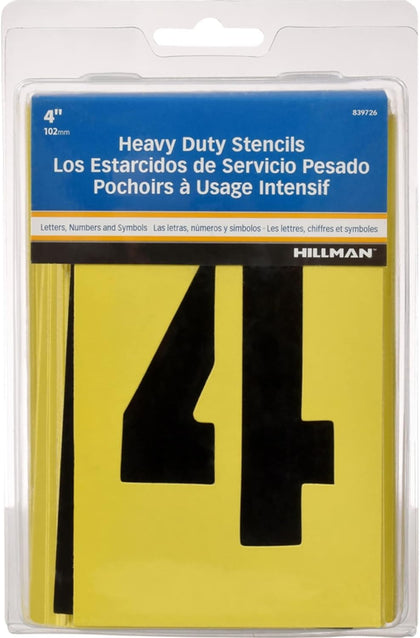 Letter and Number Stencil Pack, 4"