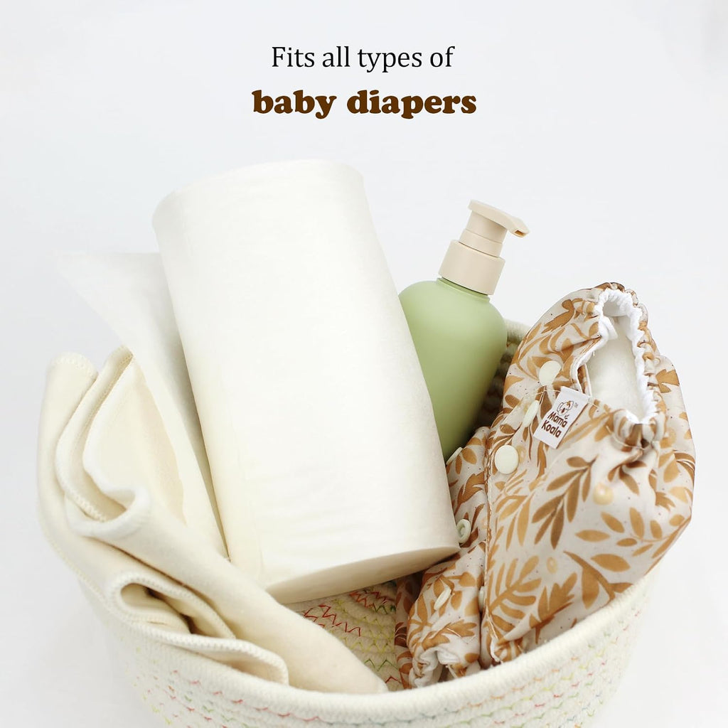 Disposable Natural Bboo Diaper Liners for Cloth Diapers, 400 Sheets (4 Pack)