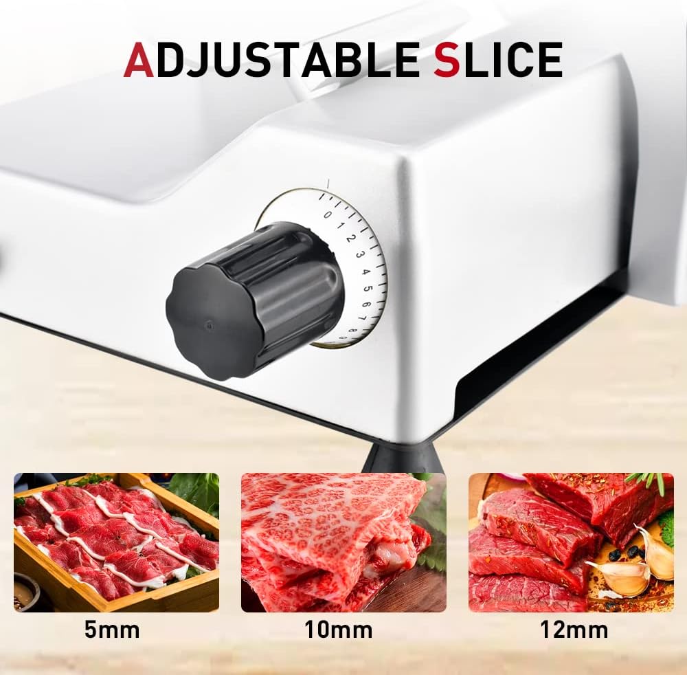 Commercial Meat Slicer340W,10in Electric Food Slicer,Frozen Meat DeliSlicer