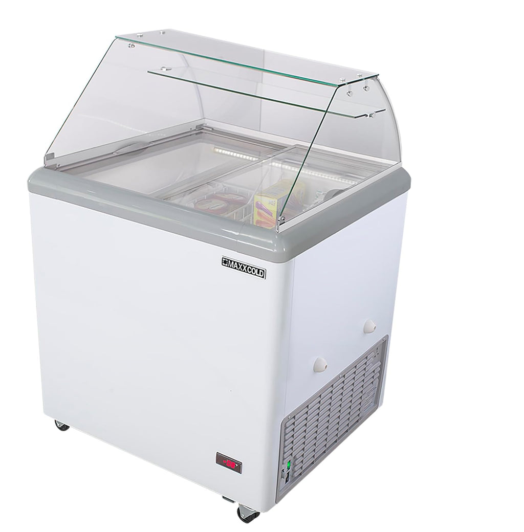 MXDC-4 4 Flavor 7.5 cu ft Commercial Ice Cream Dipping Cabinet Freezer