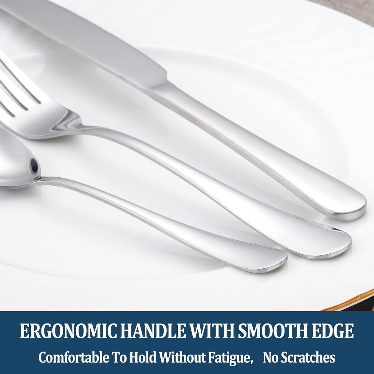 32 Piece Dinner Forks Set, Food-Grade Stainless Steel Silverware Forks, Cutlery Fork, Metal Fork for Home, Kitchen or