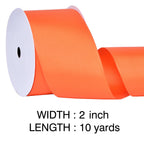 Orange Grosgrain Ribbon 2 Inch Continuous 10 Yards
