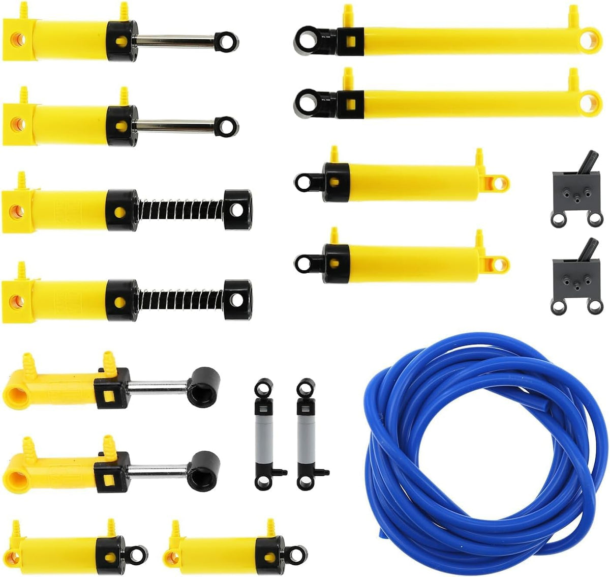 17Pcs Pneumatic Pump Cylinder Kit Compatible with Technic Building Blocks