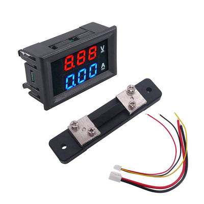 SIPYTOPF 0.28" 50A Digital Voltmeter Ammeter with Shunt