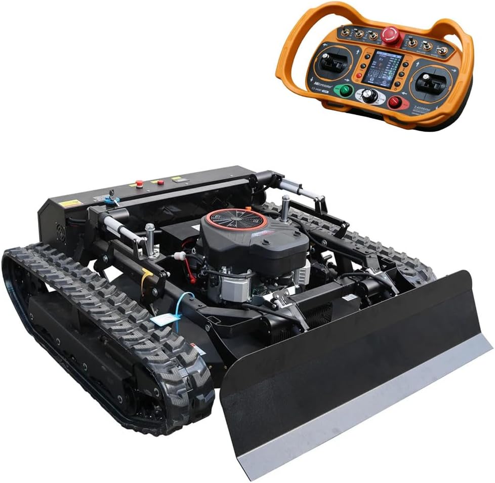 Slope Mower, Remote Controlled Lawn Mower with 35.4" Manganese Steel Blades, 25 HP, 120+ Min Runtime, Heavy Duty