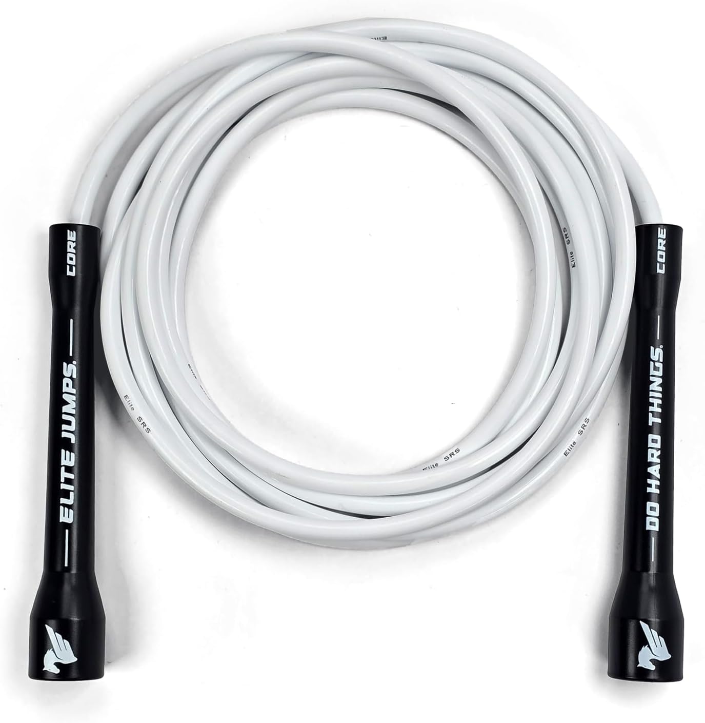 Elite Jumps 6mm PVC Jump Rope, Adjustable Skipping Rope | Non-kinking PVC cord. Unbreakable handles. Smooth rotation.