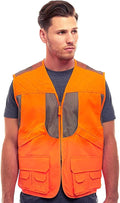 Men's Upland Deluxe Blaze Orange Front Loader Hunting Vest | Blaze orange men's hunting vest with mesh lining