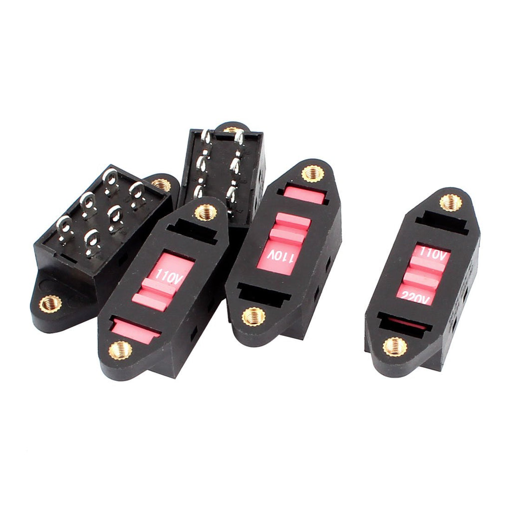 uxcell 5 Piece a15012100ux0041 DPDT Voltage Selector Slide Switch