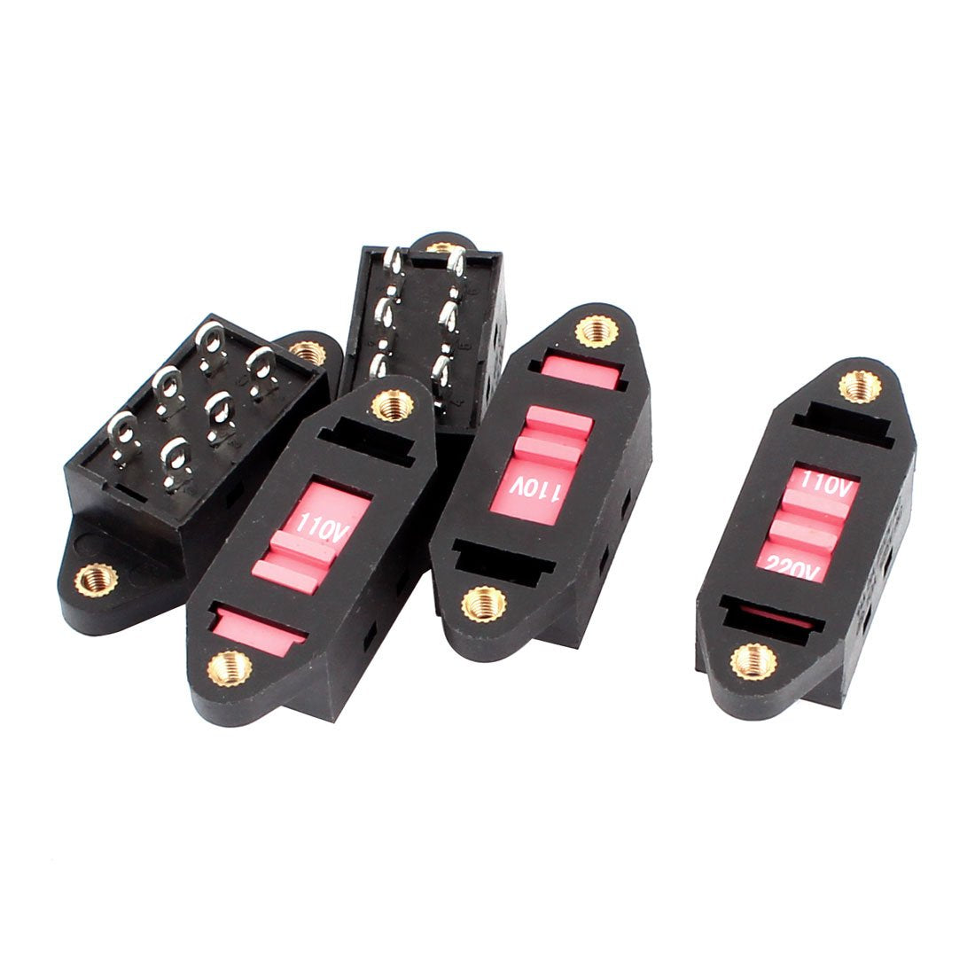 uxcell 5 Piece a15012100ux0041 DPDT Voltage Selector Slide Switch