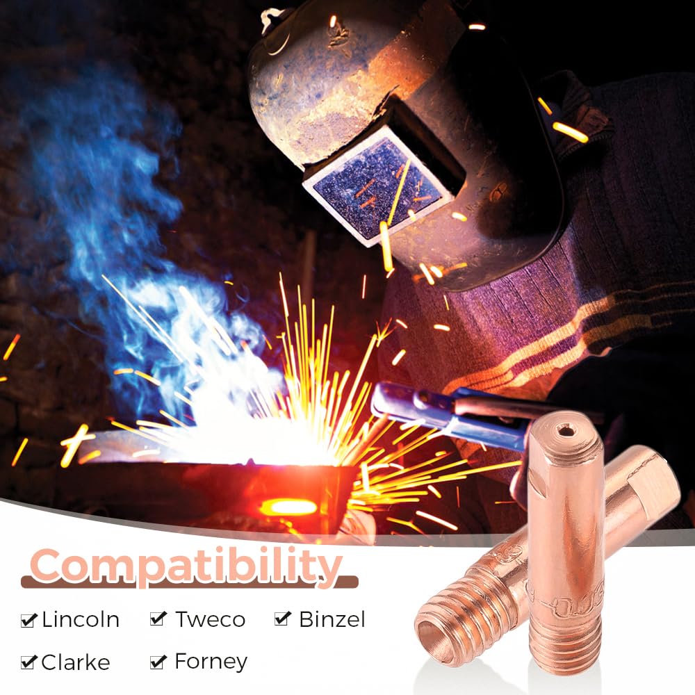 30 Pcs MIG Welding Contact Tips, 0.035" MIG Welder Gun Accessories