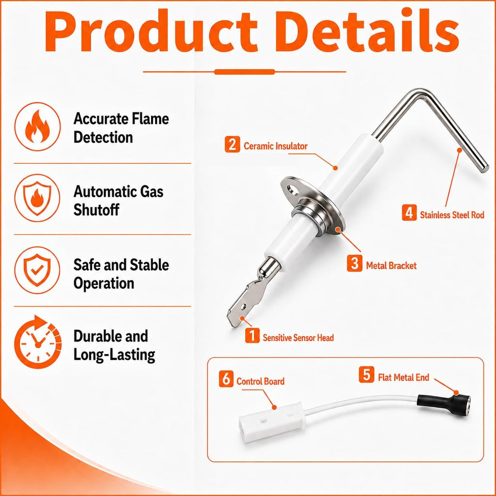LH680534 Hot Surface Flame Sensor and Electrode