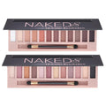 BestLand 2 Pack 12 Colors Makeup Nude Colors Eyeshadow Palette Natural Nude Matte Shimmer Glitter Pigment Eye Shadow