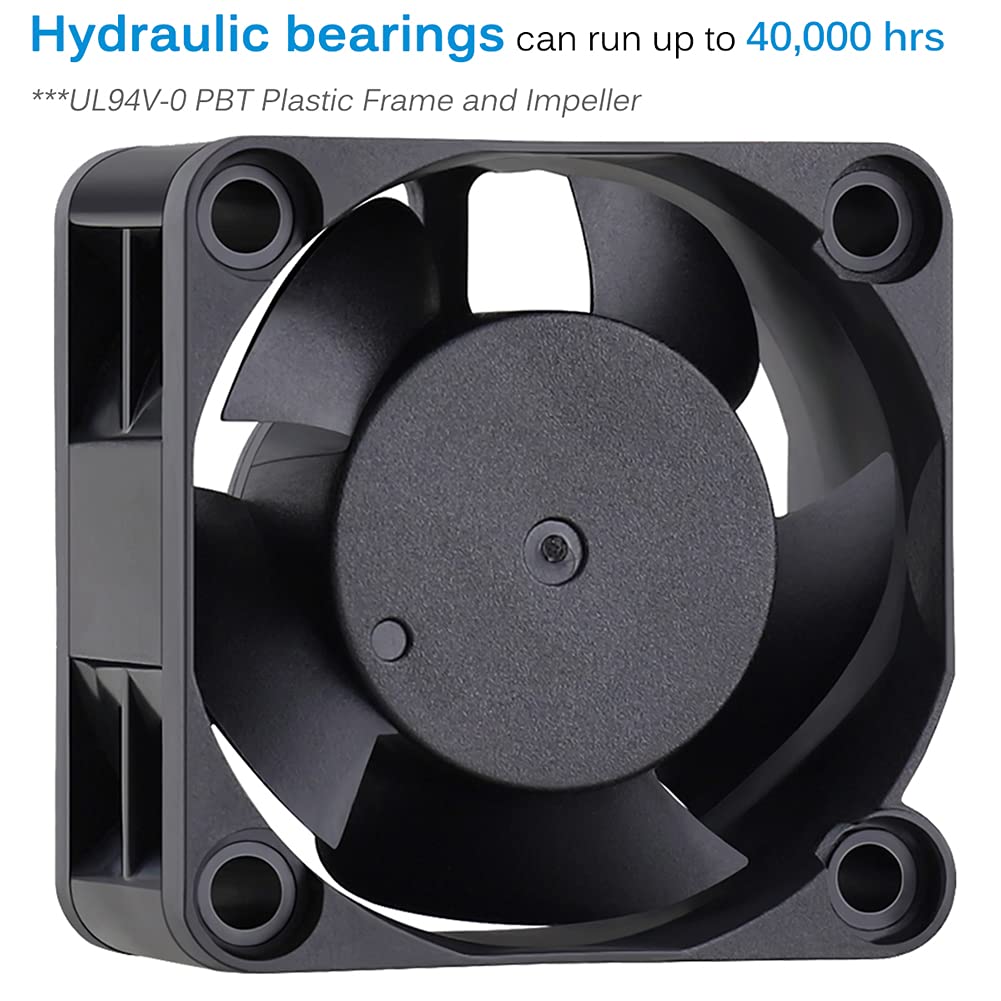 GDSTIME 40mm Fan 12V 3Pin 40mm x 40mm x 20mm 4020 DC Brushless CPU Cooler