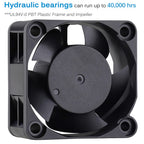 GDSTIME 40mm Fan 12V 3Pin 40mm x 40mm x 20mm 4020 DC Brushless CPU Cooler