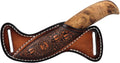Leather Knife Sheath -Horizontal Pancake Belt Fixed Folding Knives Holster | Right Side Draw,Angled Design,Fits 1.5"
