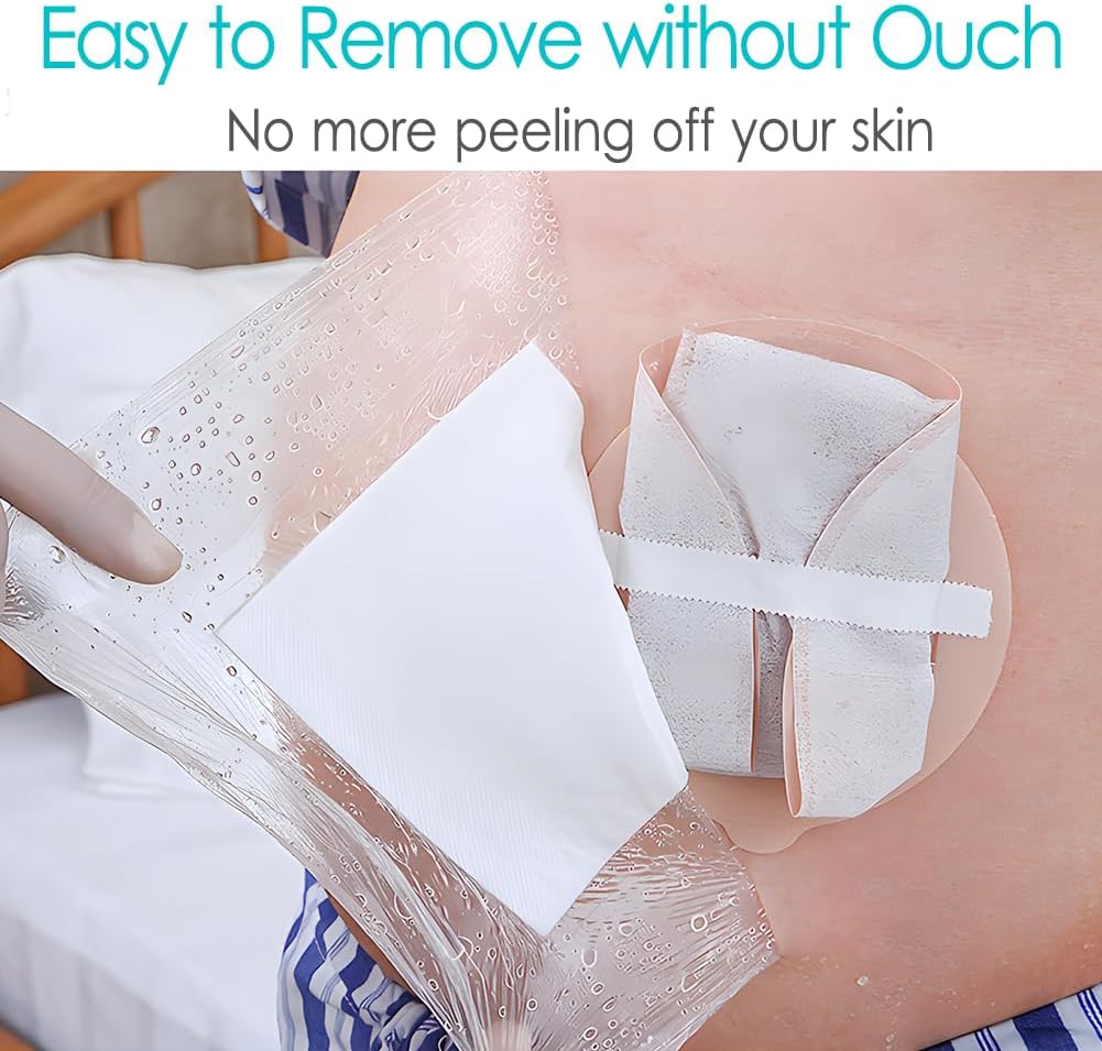 Waterproof Ostomy Bag Shower Cover with Non Sticky Pad Colostomy Ilostomy Urlostomy Pouch Shower Guard Shield