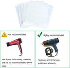 Large Shrink Wrap Bags for Gift Baskets, 32x40 Inch, 5 Pcs