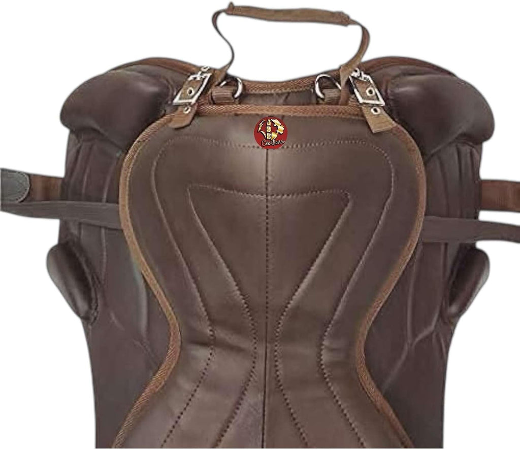 Freemax Treeless Western Endurance Saddle, Lightweight Synthetic Horse Saddle with Soft Long Flap, Comfortable