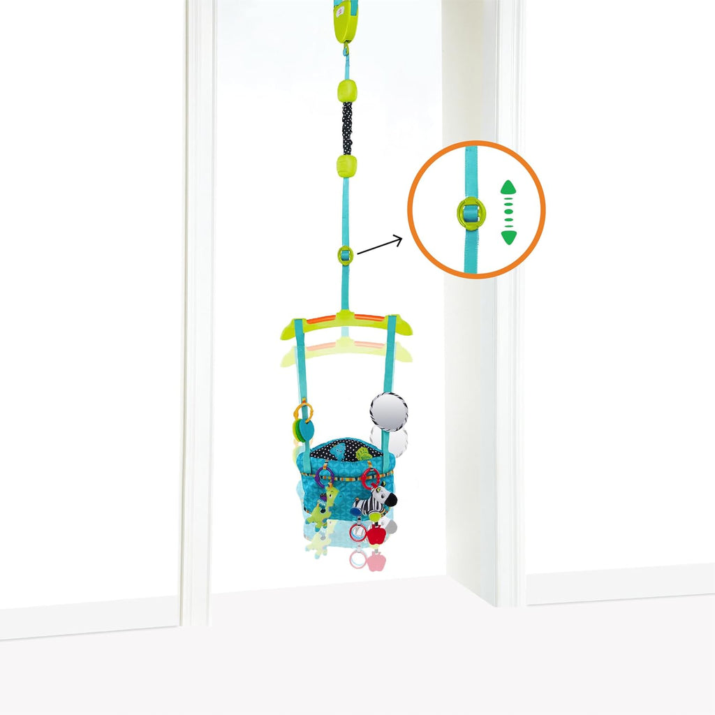 Bounce 'n Spring Deluxe Door Jumper for Baby with Adjustable Strap, 6 Months and Up, Max Weight 26 lbs