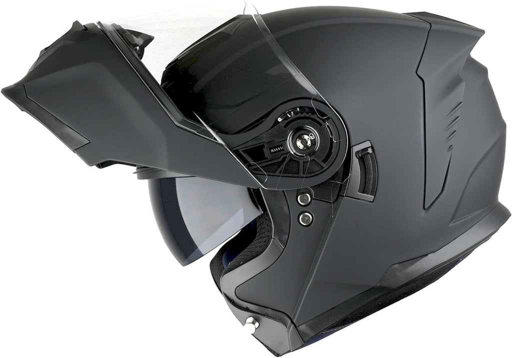 Motorcycle Street Bike Modular/Flip up Dual Visor Sun Shield Full Face Helmet HJK920