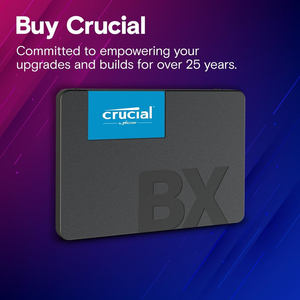 BX500 1TB 3D NAND SATA 2.5-Inch Internal SSD, up to 540MB/s - CT1000BX500SSD1, Solid State Drive | 1TB 3D NAND SSD