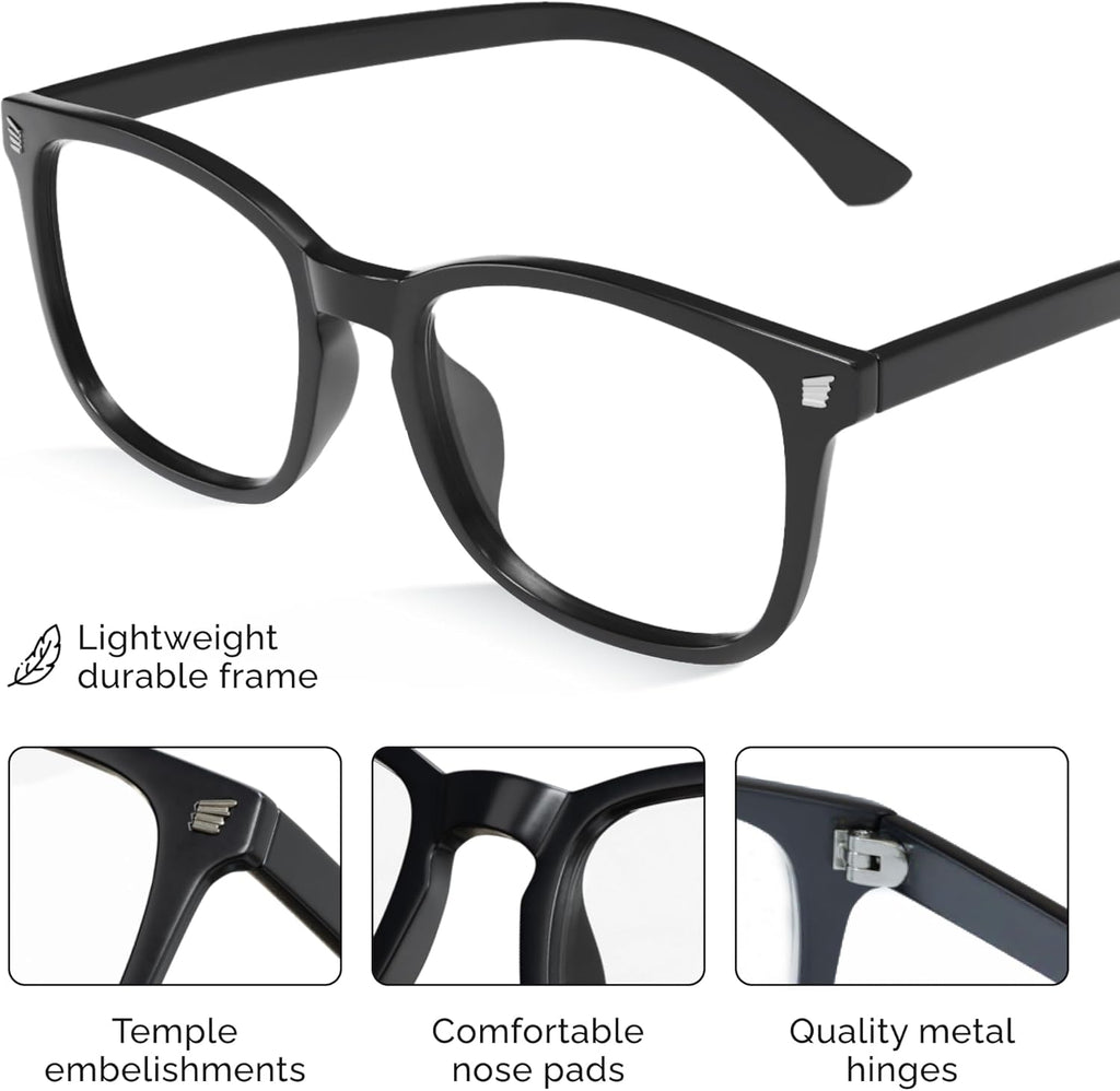 High Tech Blue Light Glasses - Advanced Blue Light Blocking Computer Glasses - Screen Fatigue & UV Protection
