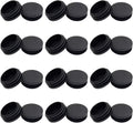 24PCS 45mm (1 3/4 Inch) Round Black Plastic Plug End Cap