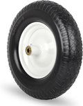 16" Solid Wheelbarrow Tire, 4.80/4.00-8" Flat-Free Tire and Wheel, 6" Centered Hub, 5/8" Axle Bore Hole for Wheel