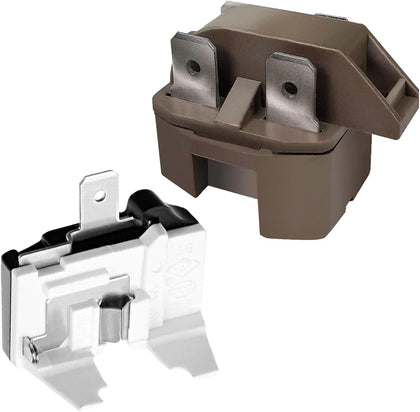 Compressor Start Relay and Overload Protector Kit for Refrigerator Freezer, Compatible with Frigidaire, Gibson, GE