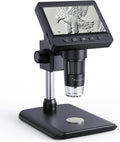 Digital Microscope, Coin Microscope with Light Adjustable Brightness 4.3" HD LCD Screen, 1000X Zoom PC View