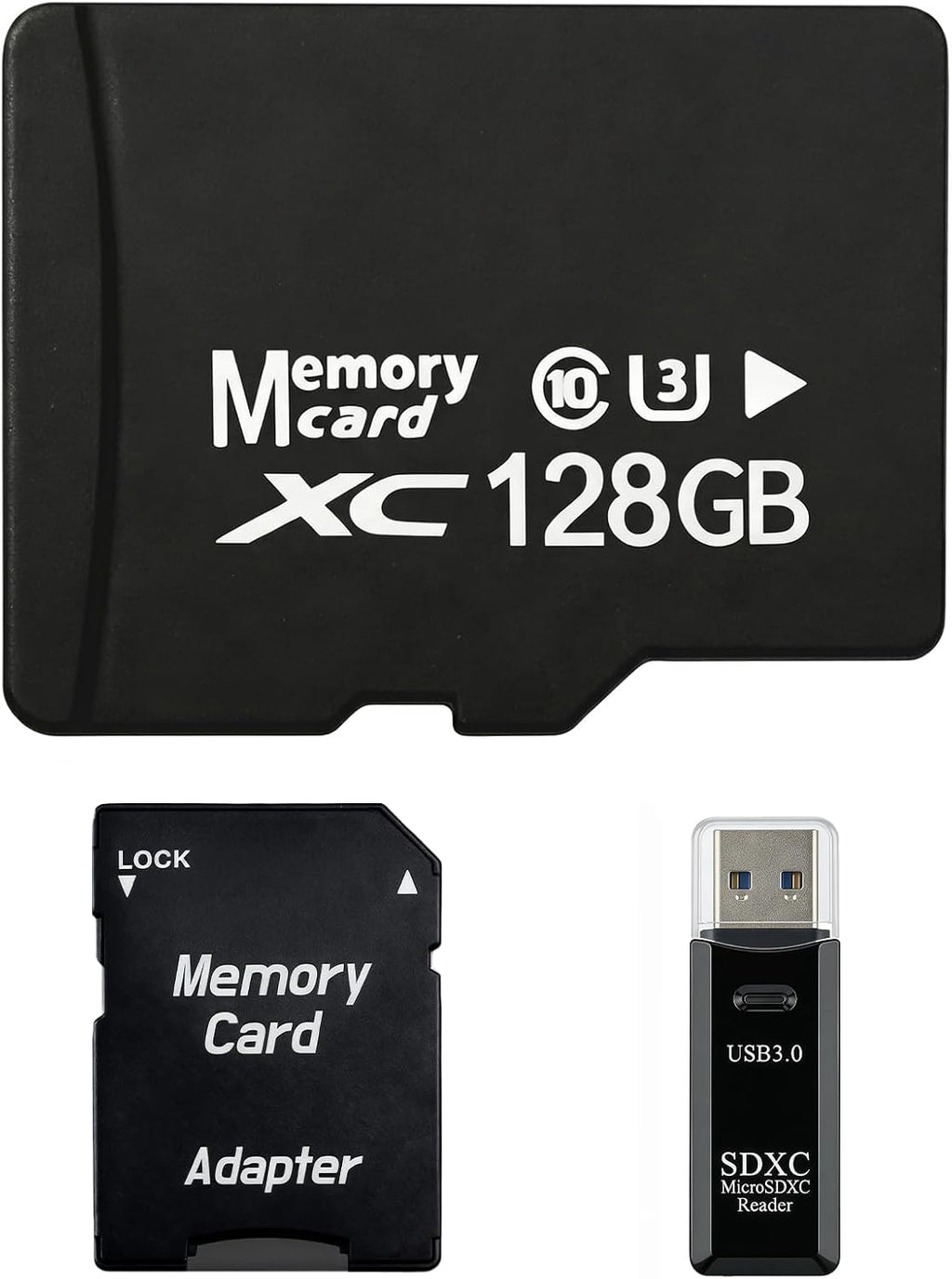 128GB Micro SD Card for Dashcam & Security Camera U3 V30 A1 | High-Capacity Class 10. Ideal for Auto-Loop Devices.