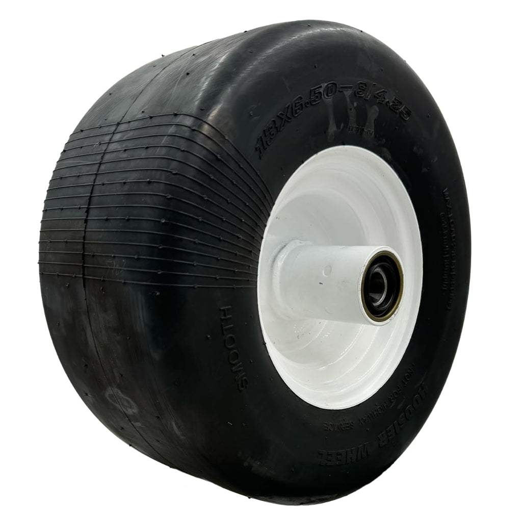 13x6.50-6 Smooth White Lawn Mower Wheel Assembly