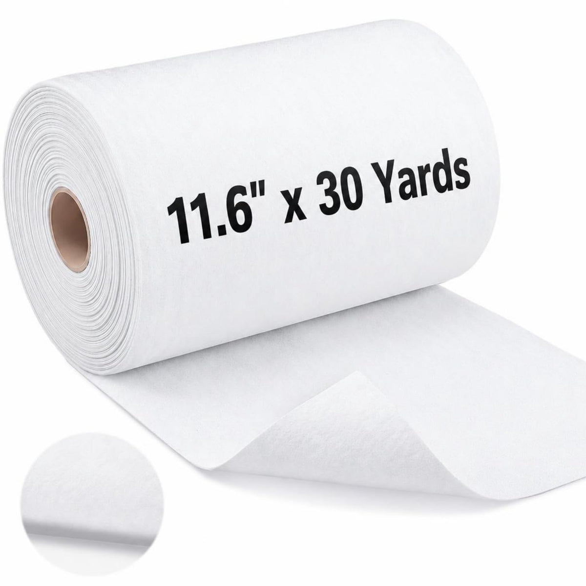 Fusible Fleece Interfacing, 11.6" x 30 Yds Medium Weight Iron on Padding