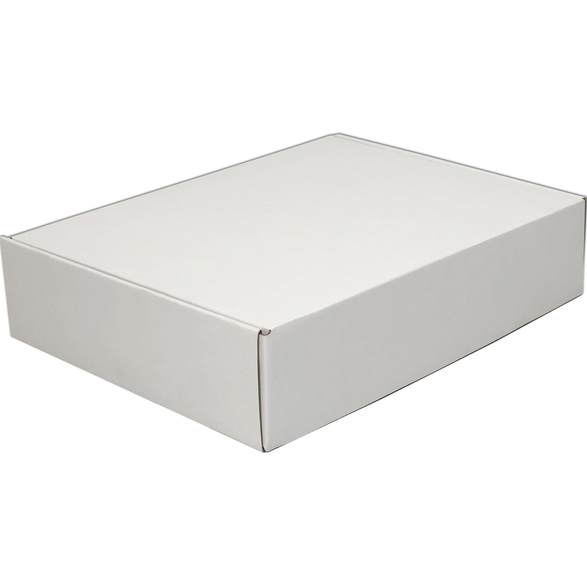 13x10x3 Shipping Boxes (20pcs) White Mailer Corrugated Cardboard Box