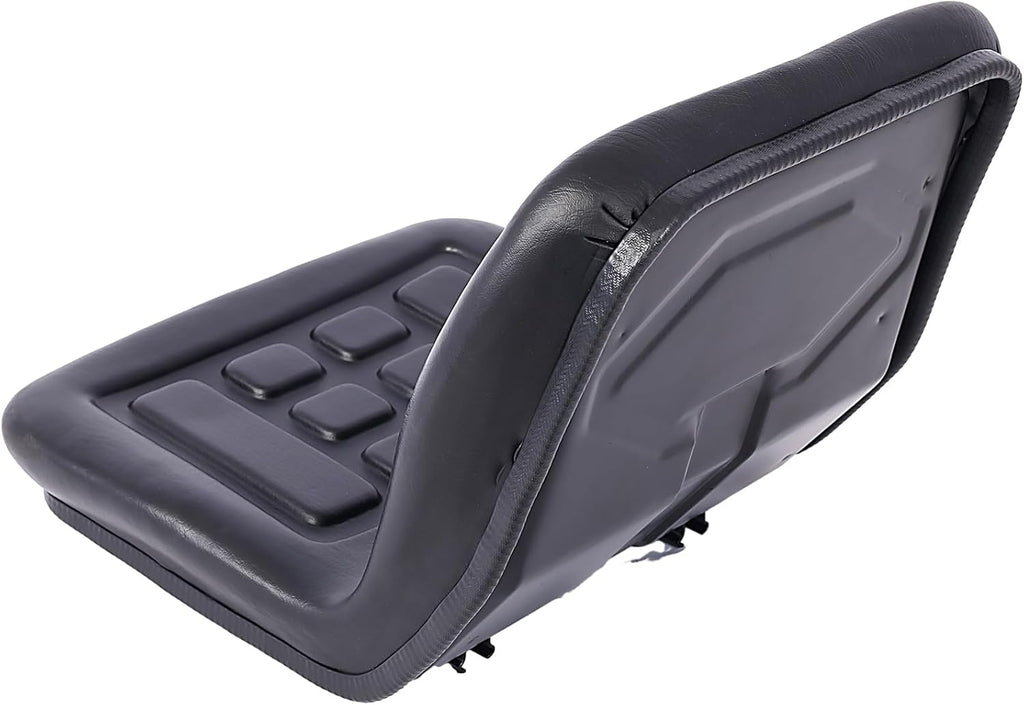 Universal Lawn Tractor Seat Replacement, Compact High Back Mower Seat with a Drain Hole Replacement Seat