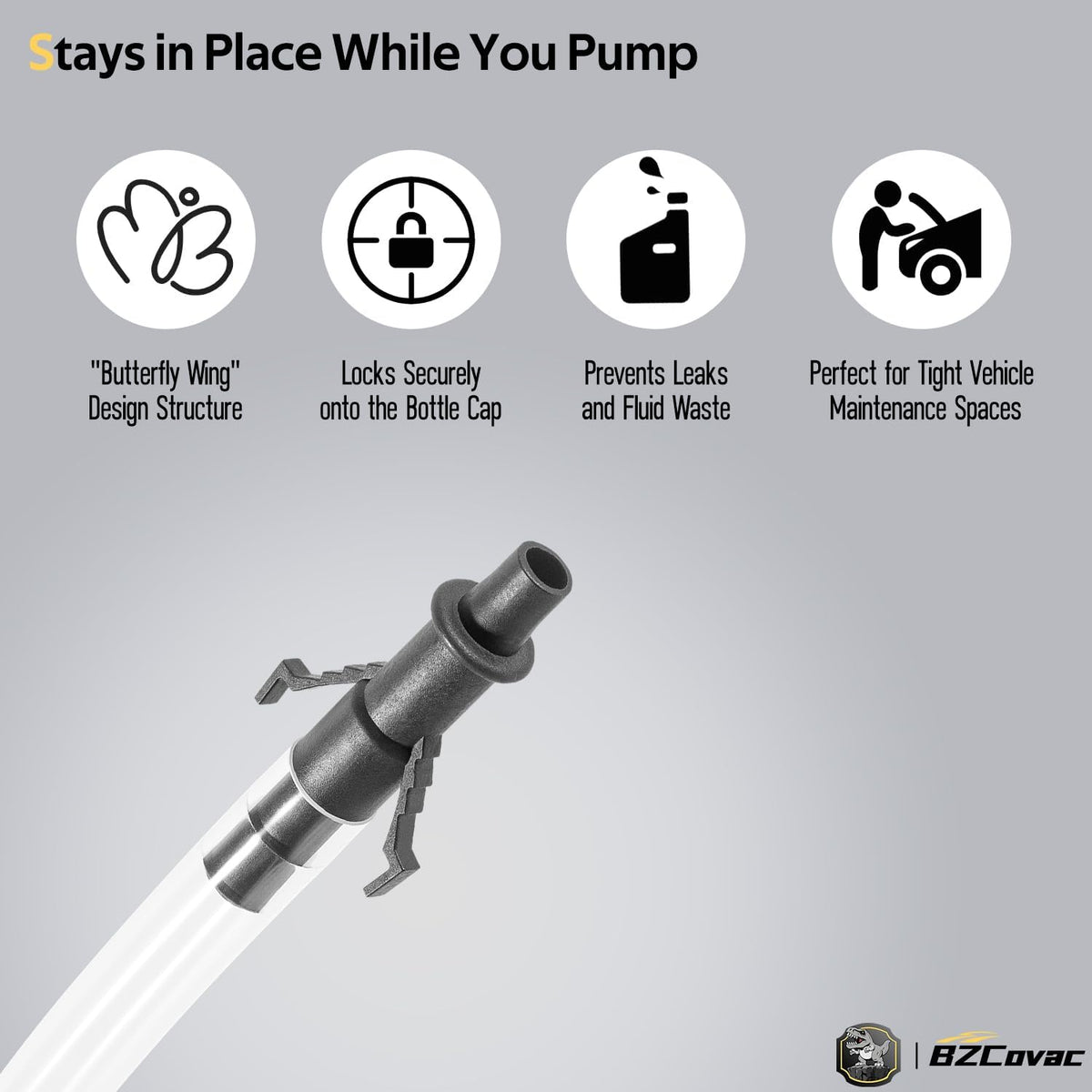 30cc Hand Oil Transfer Pump for Gallon and Wide-Mouth Quart Bottles