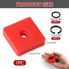 RJLCTH 10 Pcs 3/8 Inch Impact Wrench Retainer Ring Kit with O-Ring & Clip